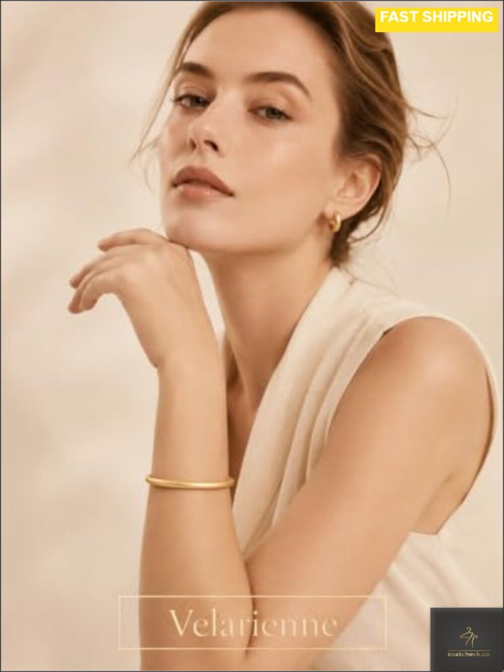 14K Gold Bangle Bracelets Stackable Bangles - Picture 4 of 6